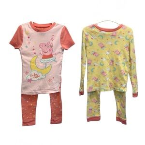 2 Peppa Pig Pajama Sets